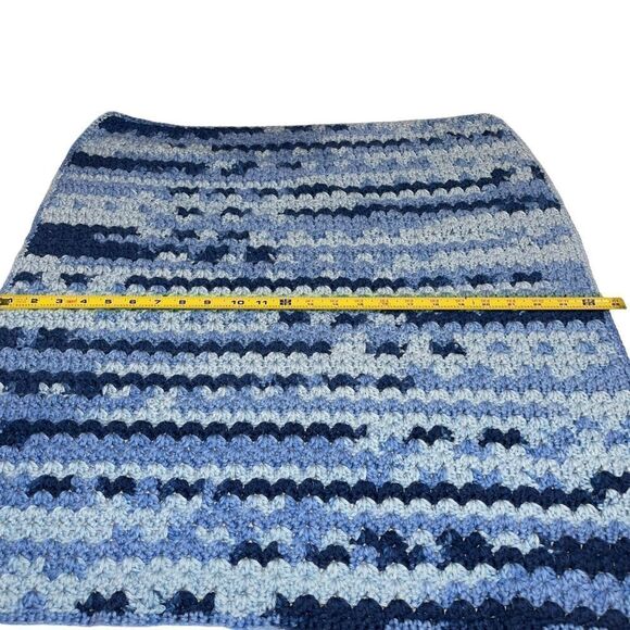 Shades of Blue Handmade Crochet‎ Baby Blanket - Baby boy - Picture 3 of 5